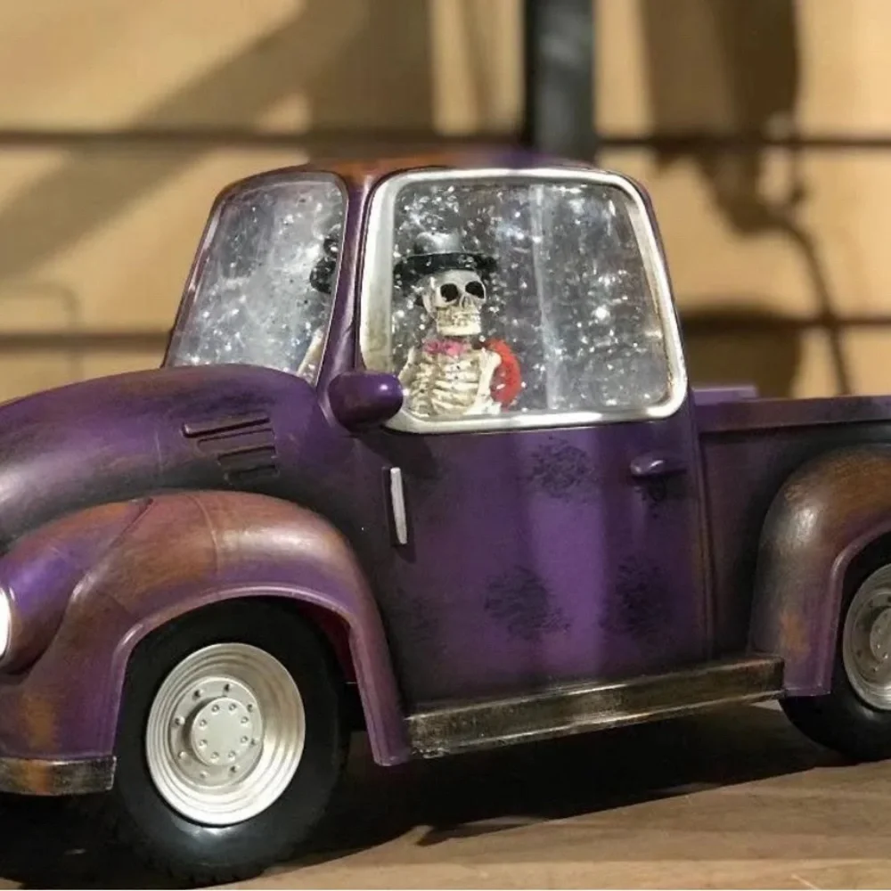 Halloween skeleton light up pick up truck - Picture 2 of 4